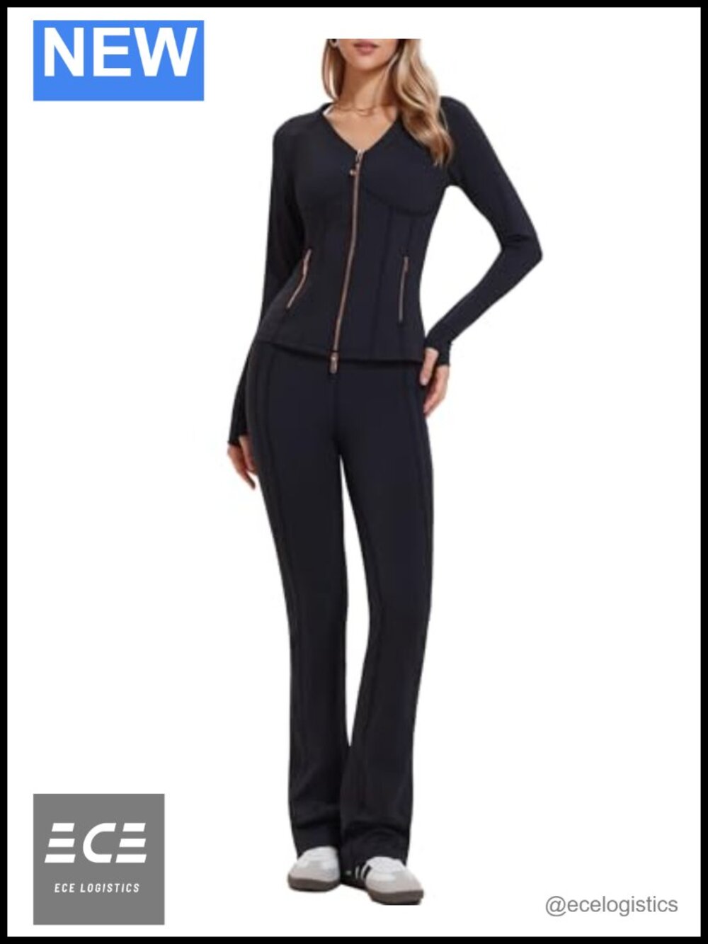 Mudere Women's 2 Piece Lounge Set Zip Up Tracksuit Polyester Spandex